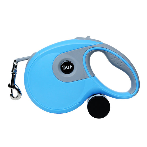 Retractable Dog Leash with One-Button Control and Soft Grip