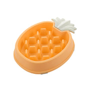 Pineapple Slow Food Bowl Food Grade Plastic Pet Dog